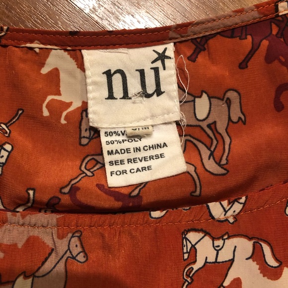 NU Mid Length Horse Dress. S/M. Light material. - Picture 8 of 8